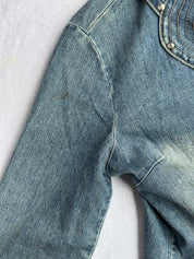 Denim Rhinestone Jacket | M