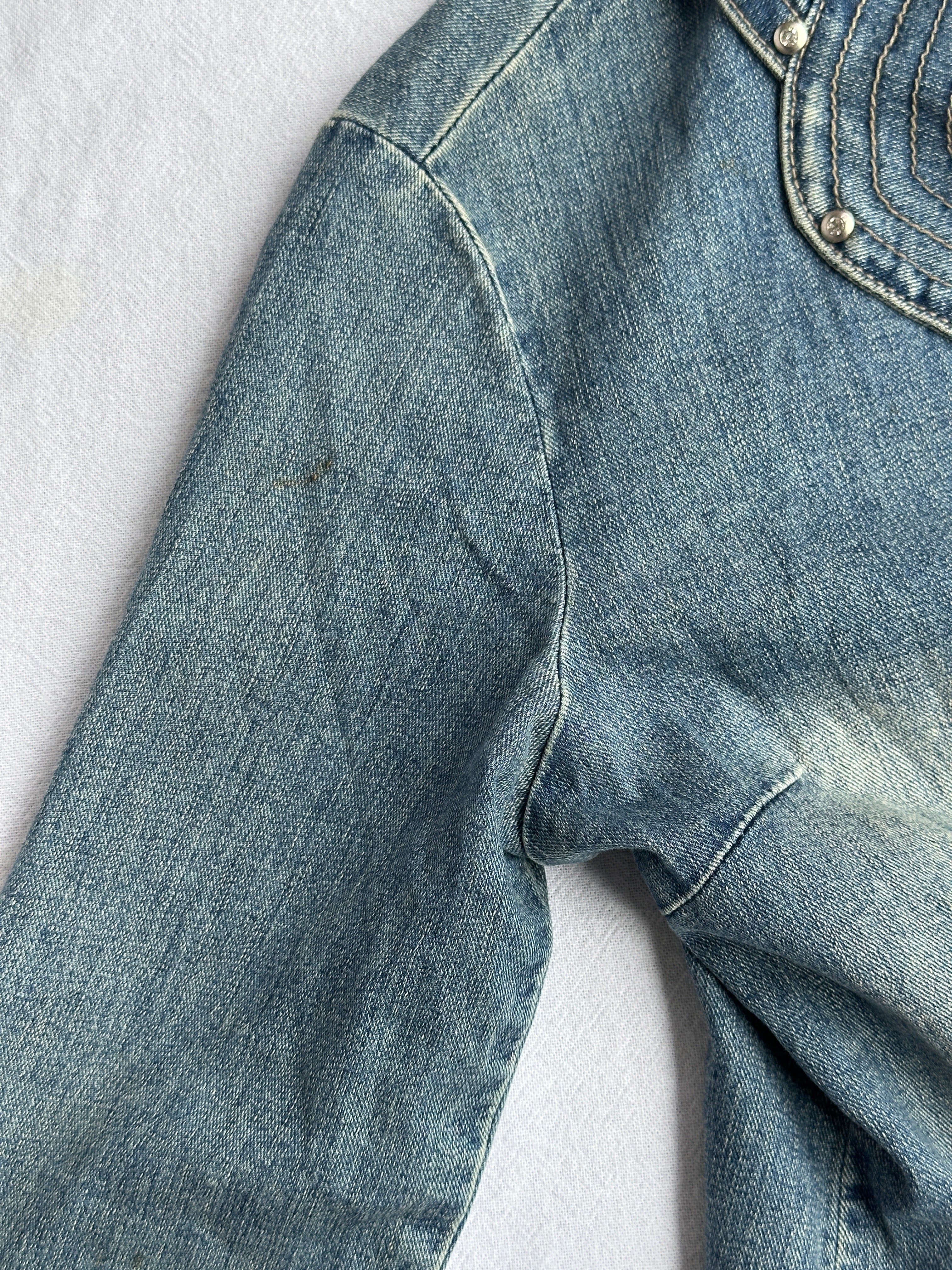 Denim Rhinestone Jacket | M
