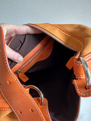 TODS | Orange Suede Hobo Bag 90s