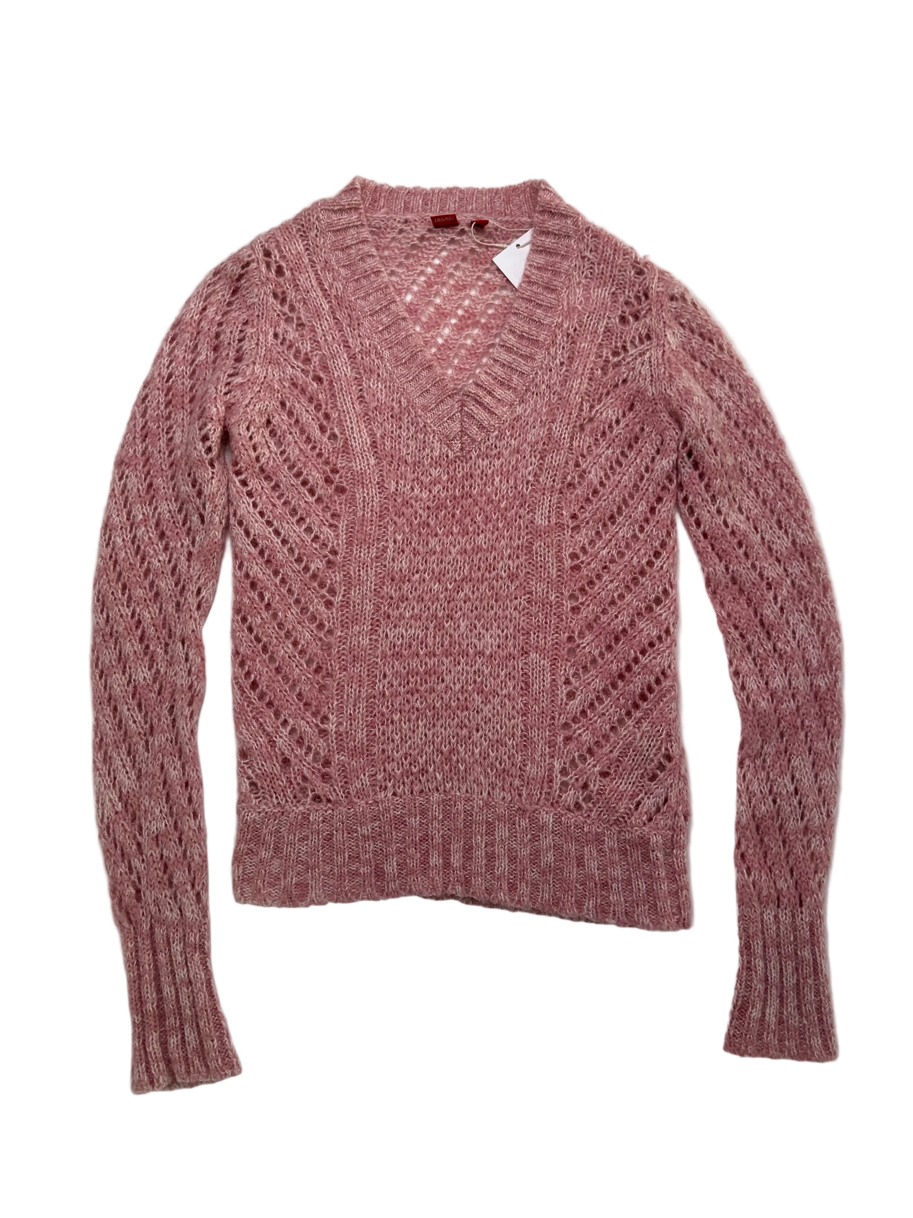 ESPRIT | Mohair & Wool V Pink neck Knit | XS
