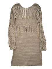 BEIGE CROCHET PULL OVER DRESS | 8-12