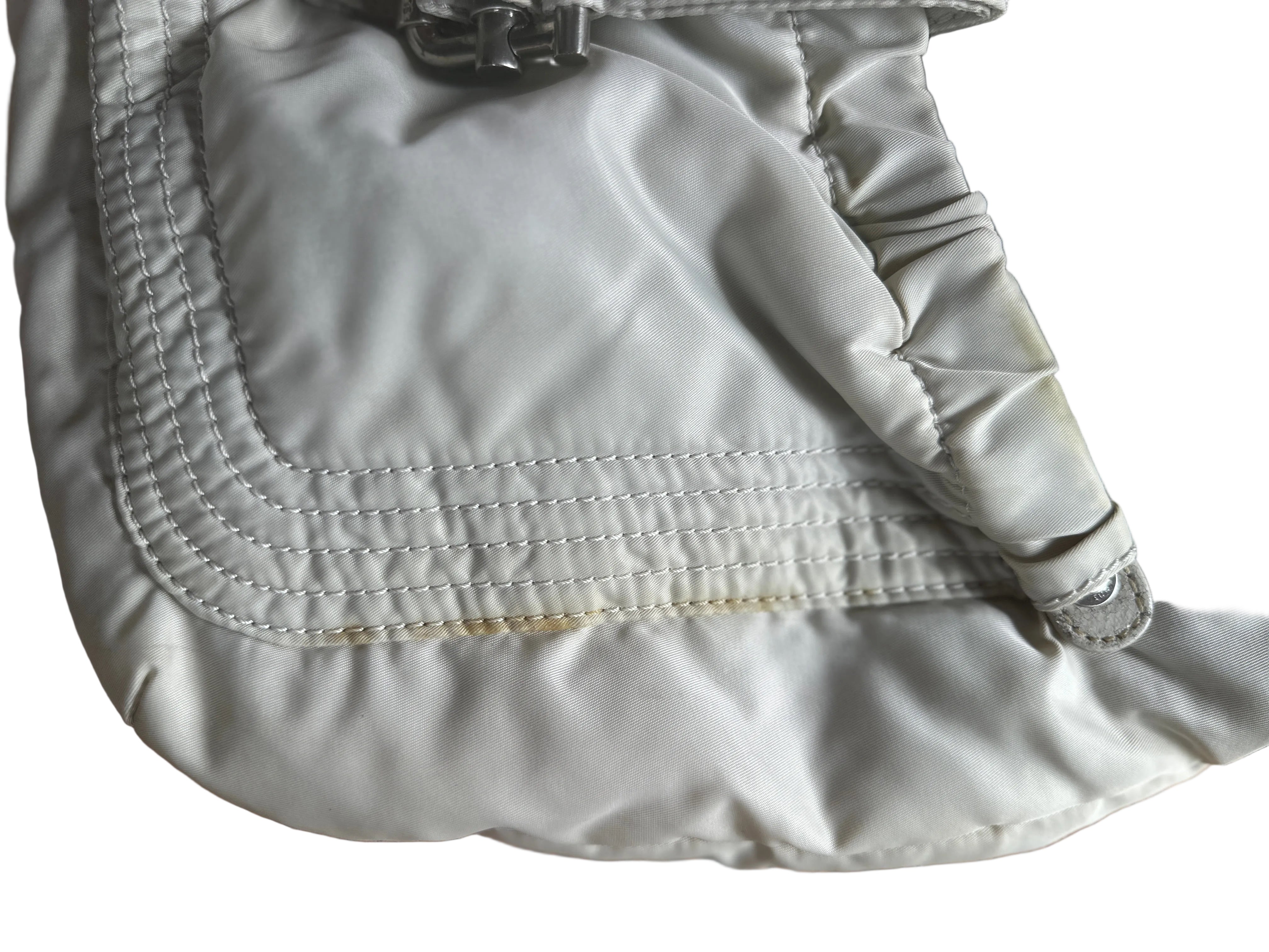 Calvin Klein | Beige Nylon & Leather Bag