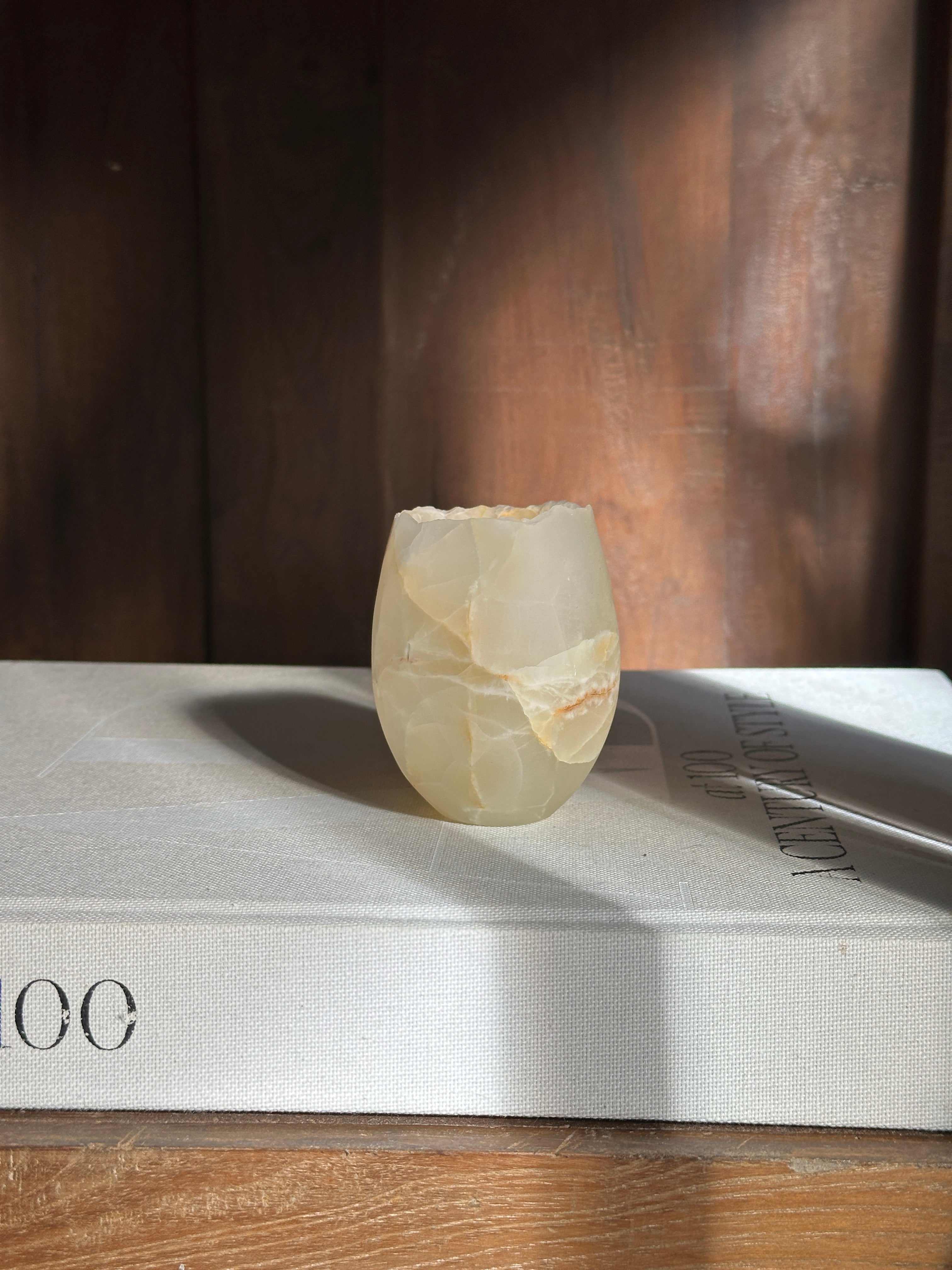 Tulip Onyx Candle Holder