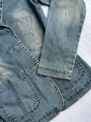 Denim Rhinestone Jacket | M