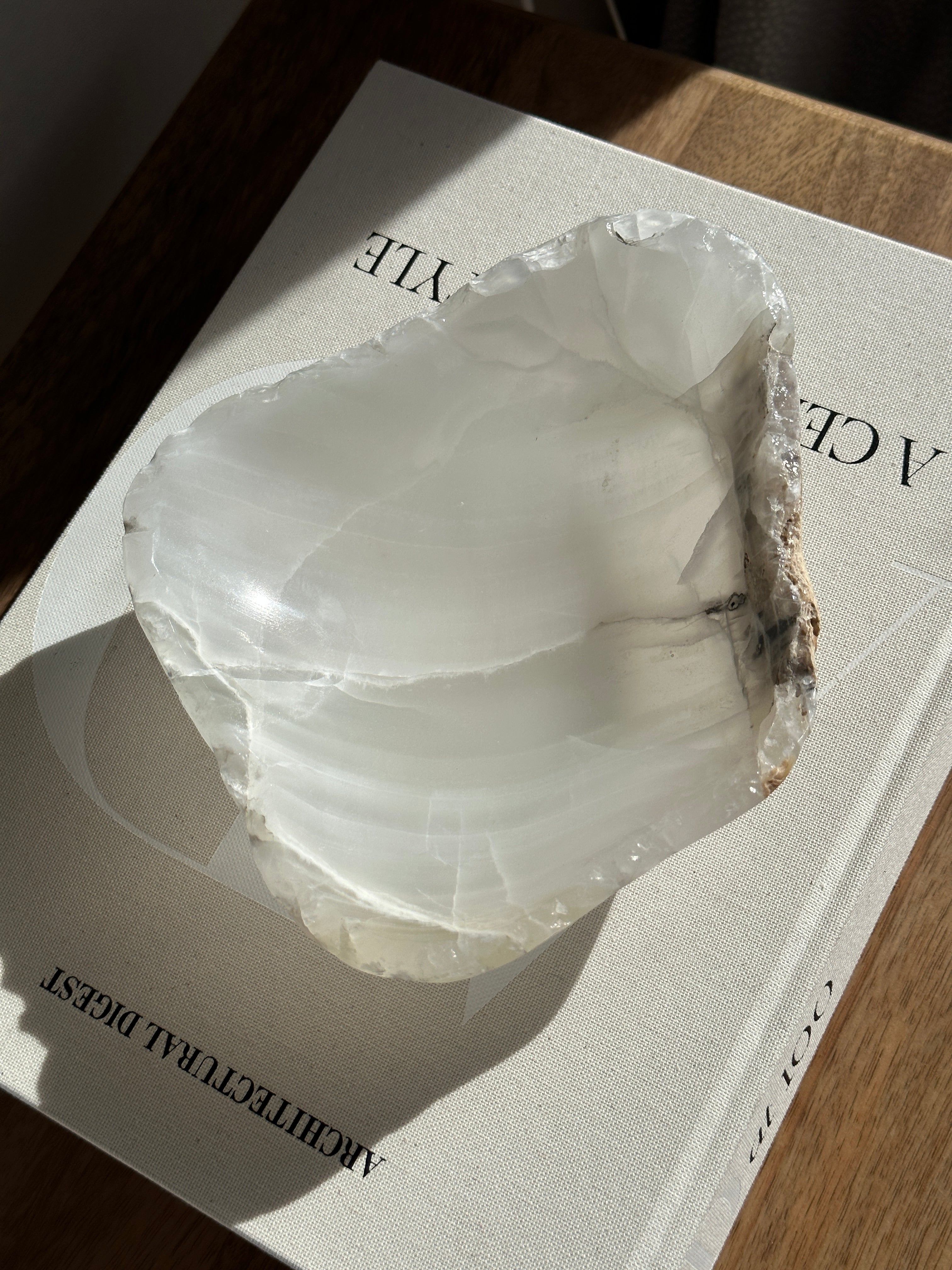 White Onyx Bowl