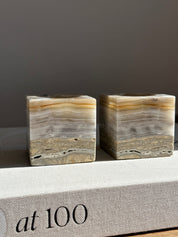 Prism Grey Onyx Candle Holder - Small