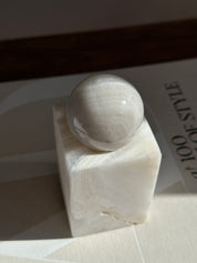 Prism White Onyx Candle Holder - Medium