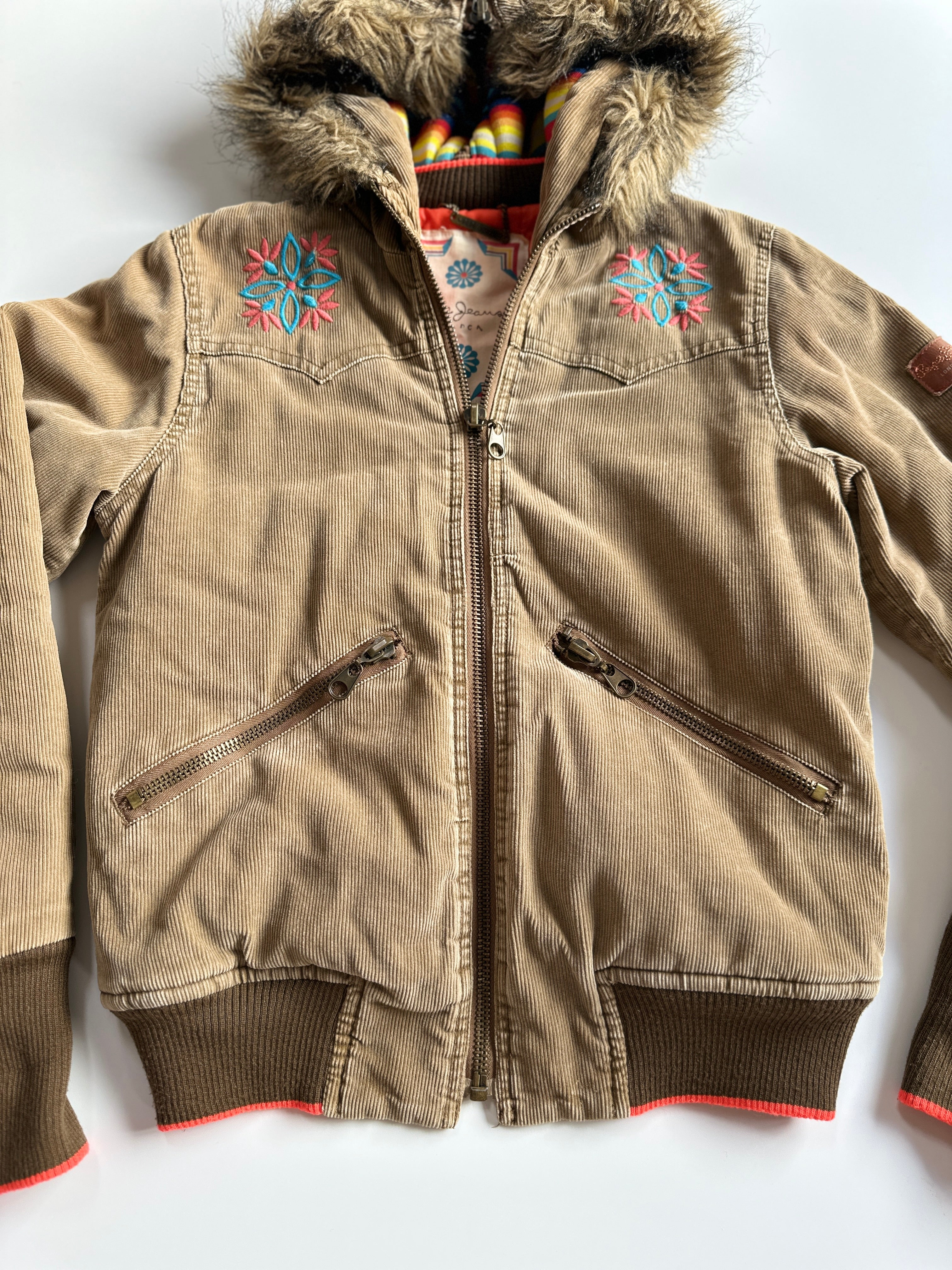 Pepe Jeans London | Vintage Corduroy Bomber Jacket | s