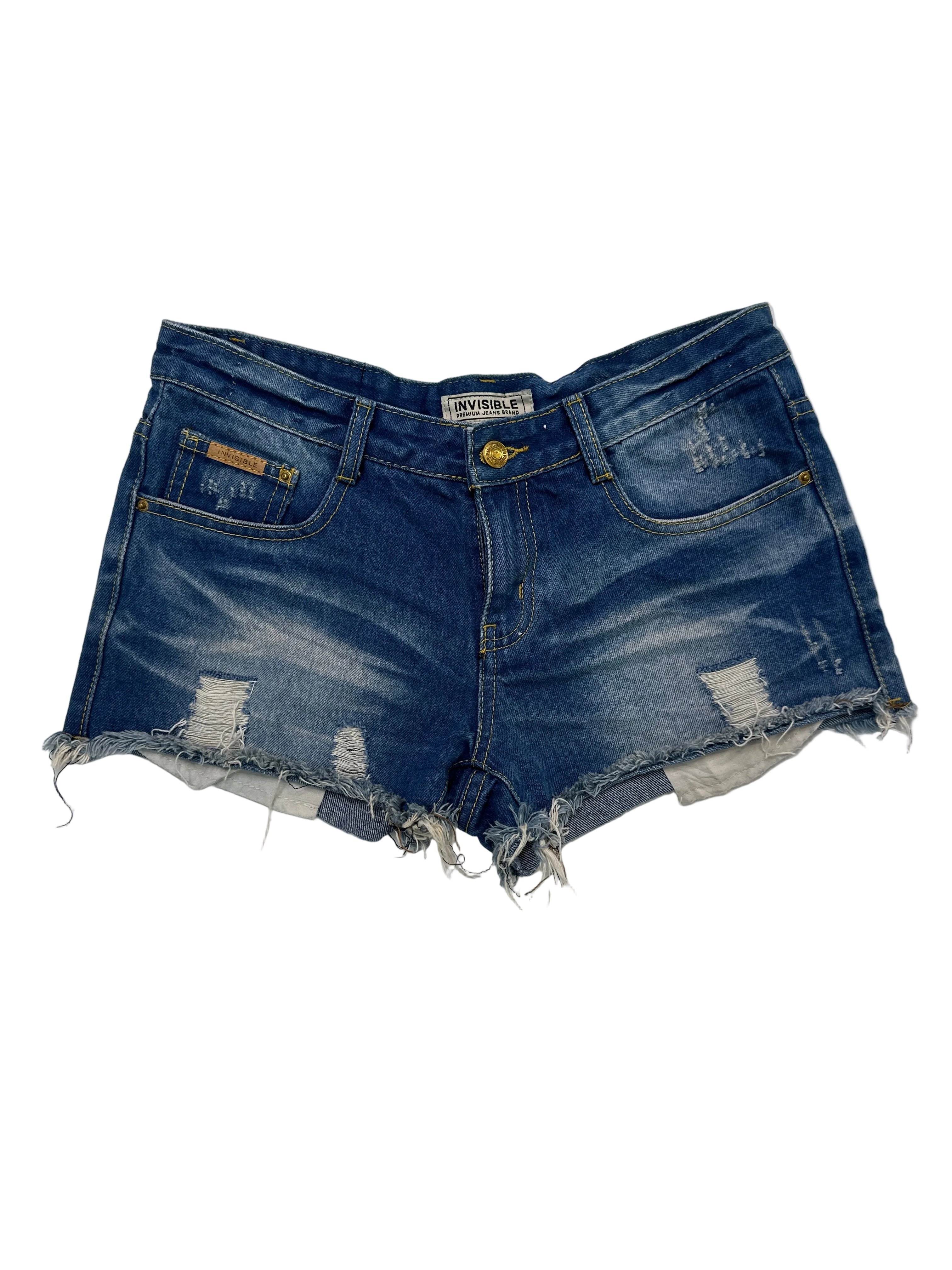 Invisible | Denim Cut off Shorts | M