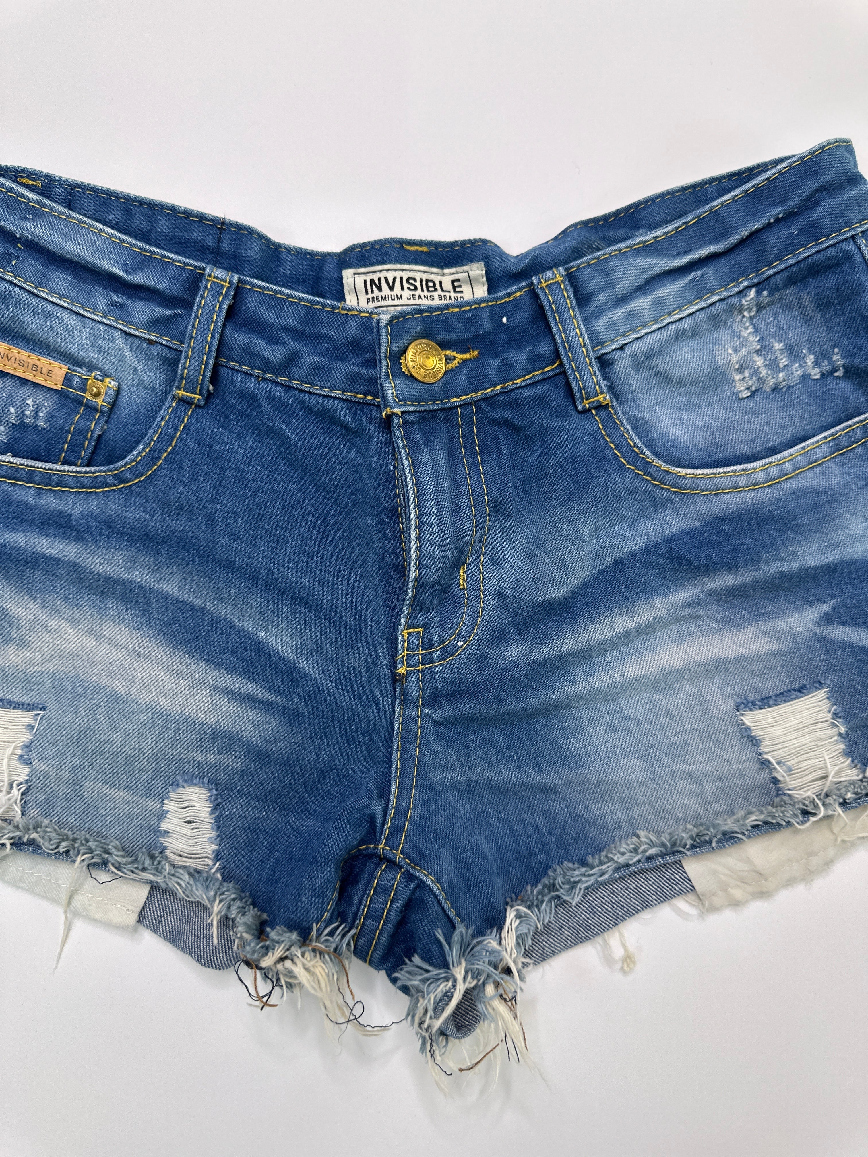 Invisible | Denim Cut off Shorts | M