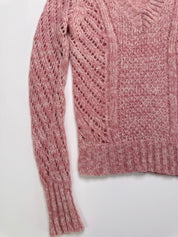 ESPRIT | Mohair & Wool V Pink neck Knit | XS
