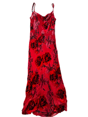 JOI ROSE VELVET DETAIL DRESS | 10-14