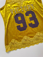 LHP New York by Lynn Hollyn | Y2K Yellow Velvet Lace Cami F