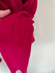 ABERCROMBIE & FITCH | Fushia Ruffle Cardigan | M