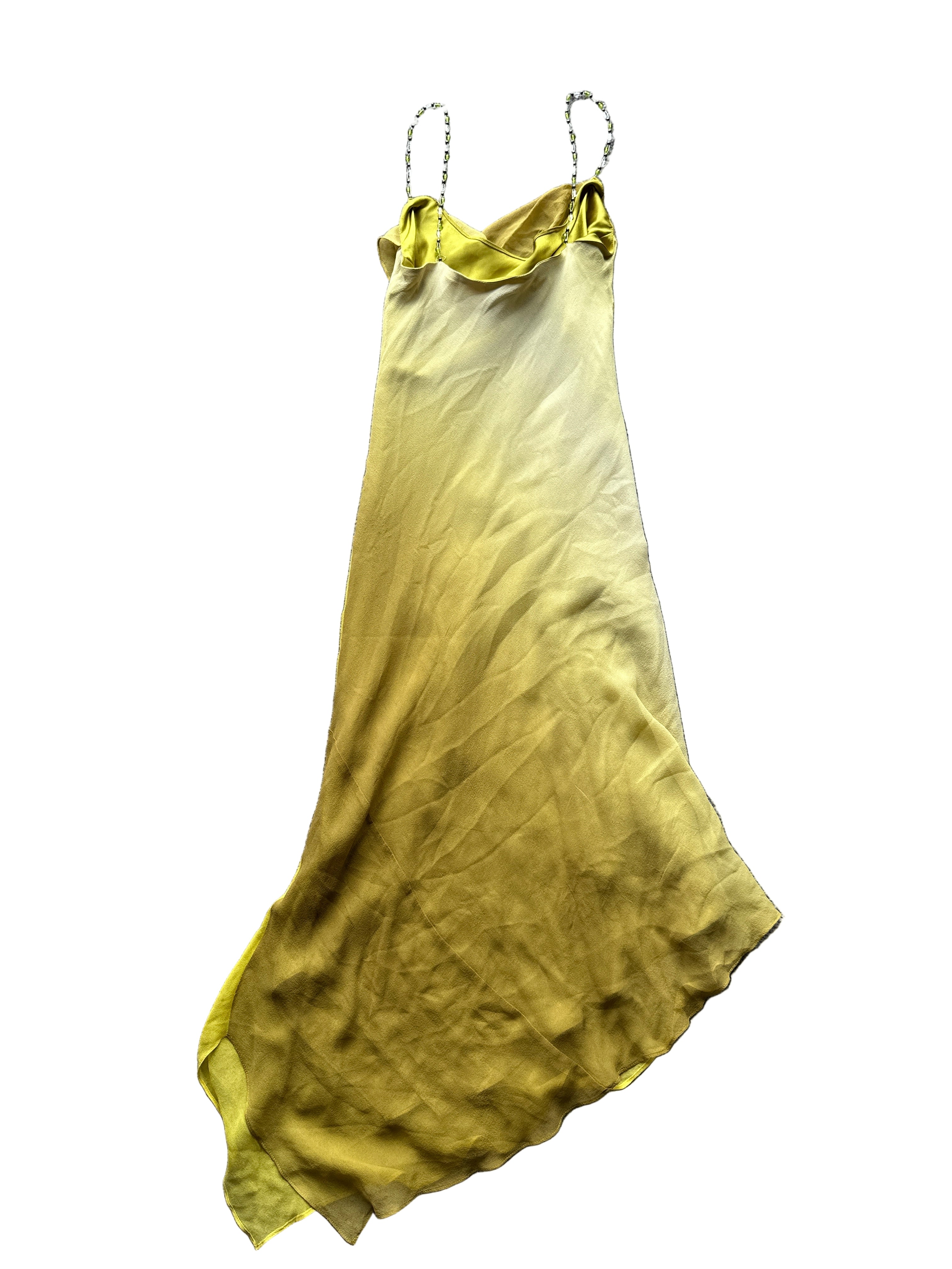 Rare Vintage Shelli Segal Bead & Silk Asymical Dress | 6