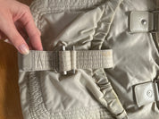Calvin Klein | Beige Nylon & Leather Bag