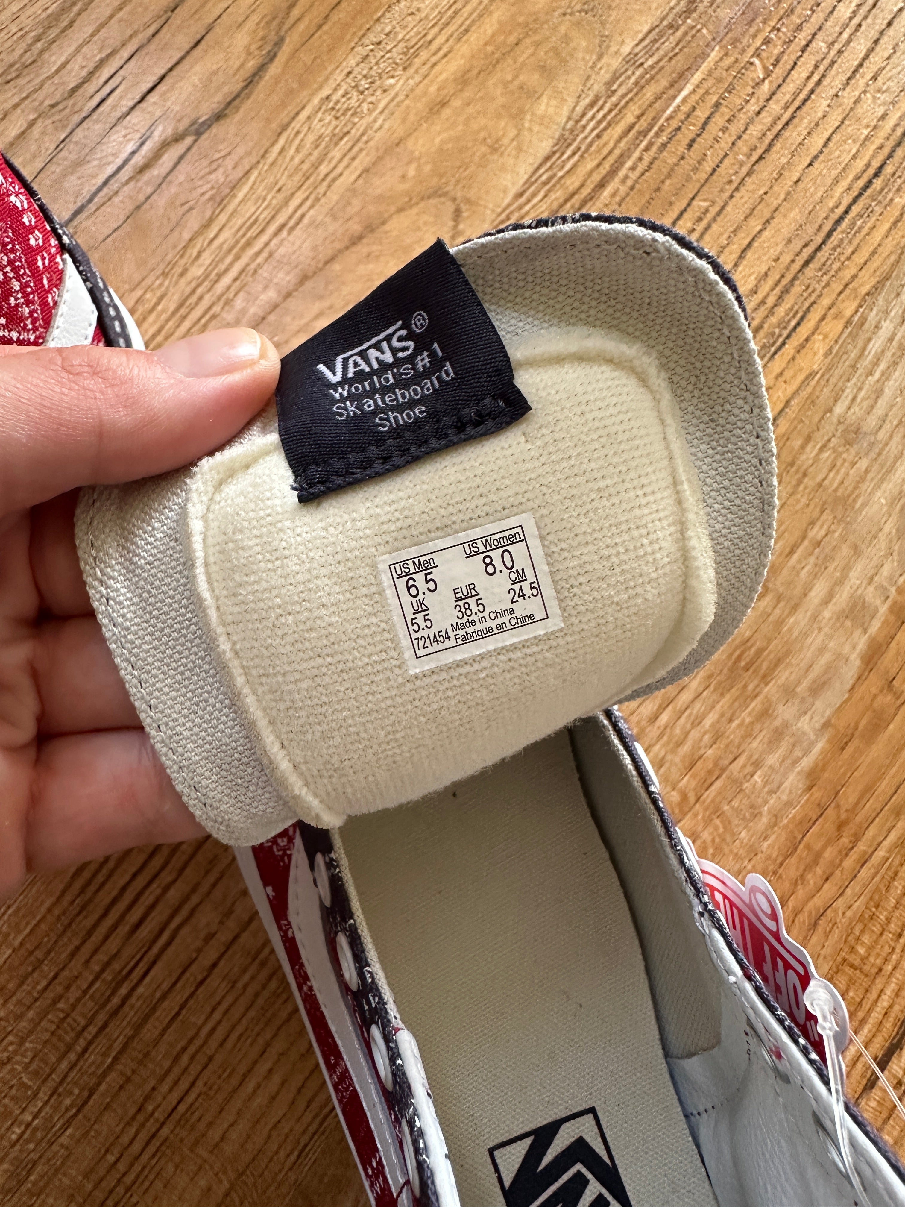 Vans SK8 Hi Ditsy Bandana Shoes |  Size 38.5 (New)