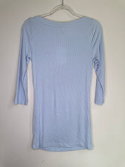 BEBE RARE | 3/4 Sleeve Baby Blue Top | M