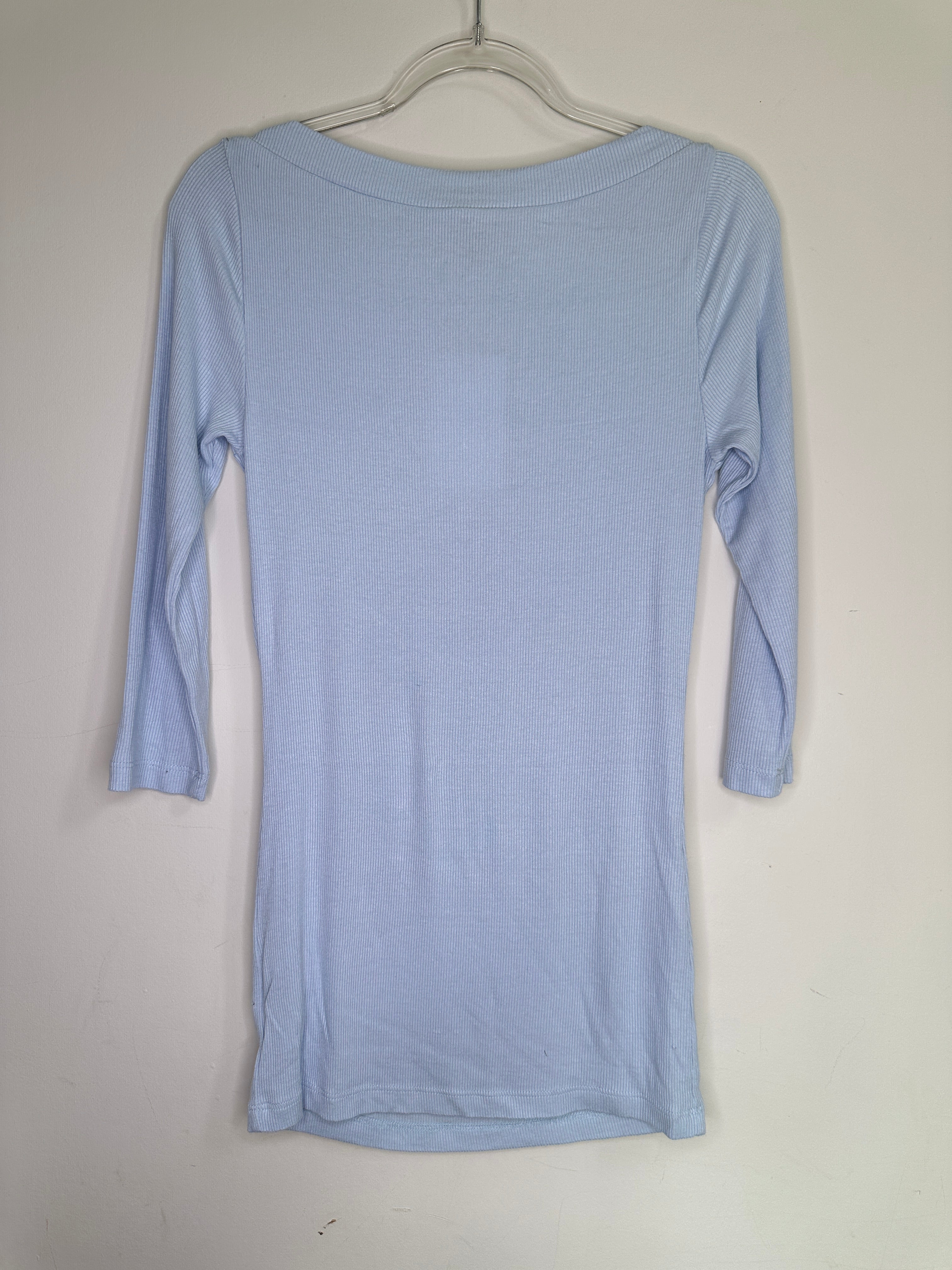 BEBE RARE | 3/4 Sleeve Baby Blue Top | M
