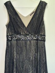 PAGANI Black Lace Mid Dress | 12