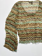 BCBG MAXAZRIA | Wave Silk Blouse