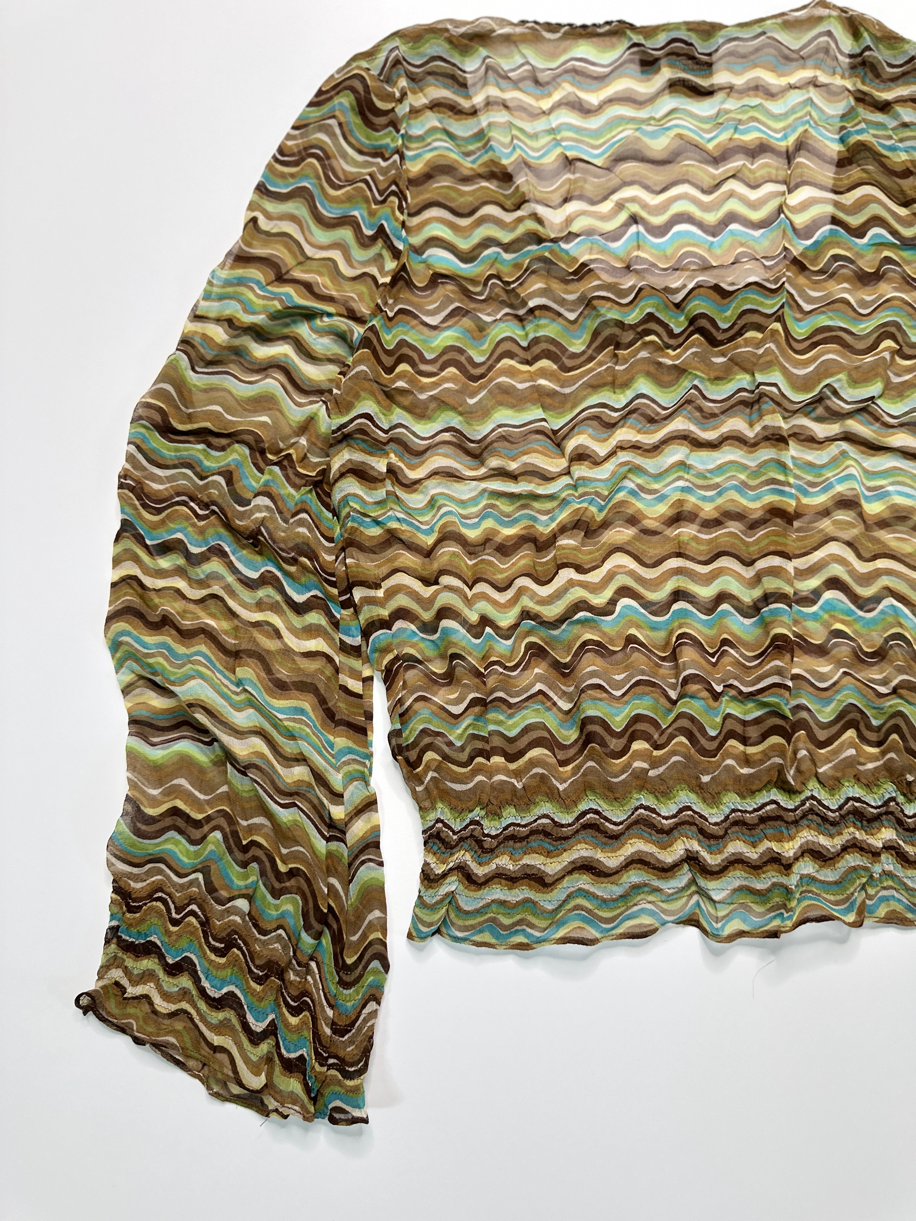 BCBG MAXAZRIA | Wave Silk Blouse
