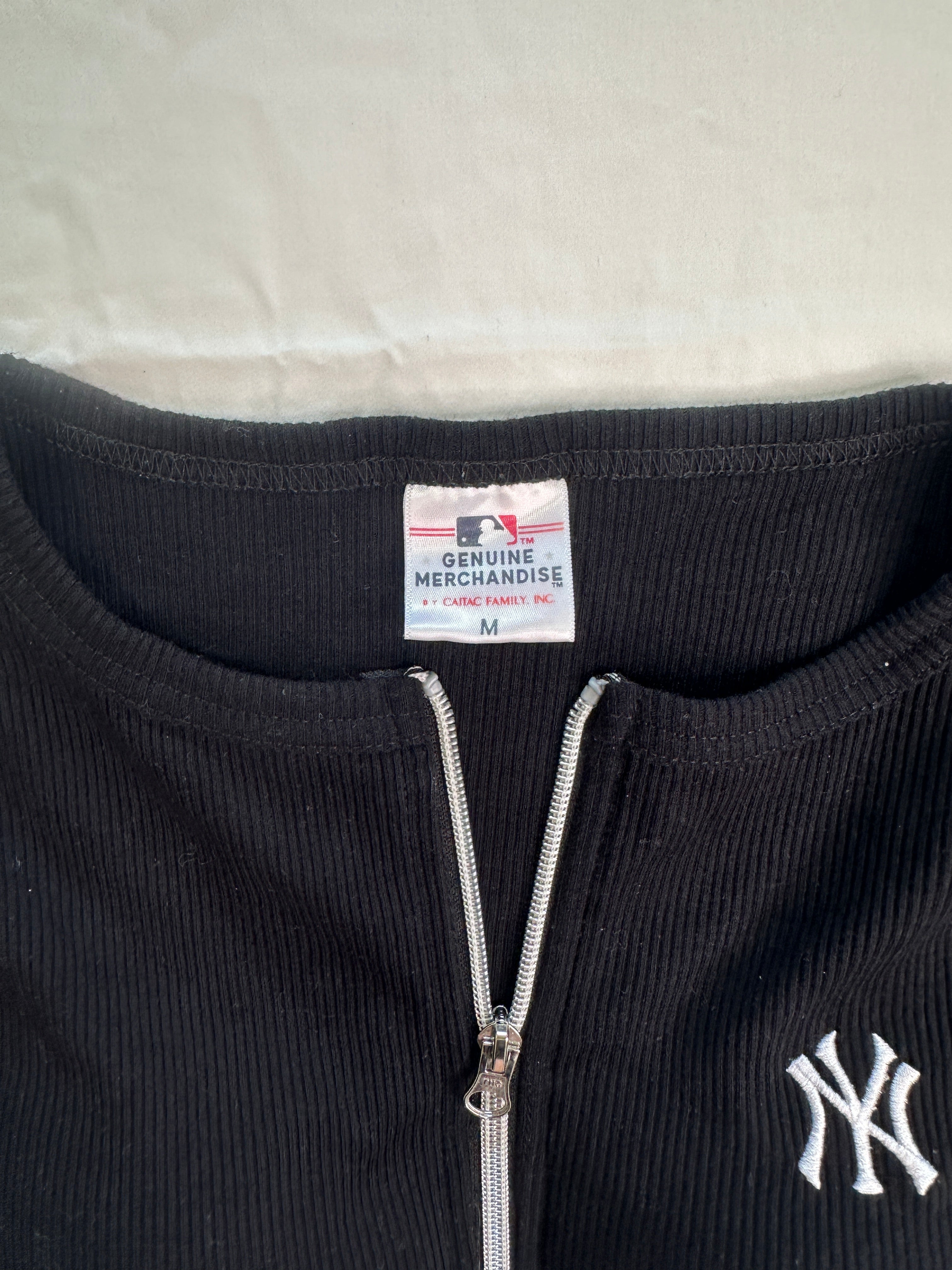 NY Official | Black Zipper Tank| M