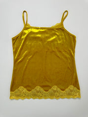 LHP New York by Lynn Hollyn | Y2K Yellow Velvet Lace Cami F