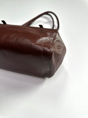 FENDI Burgundy Bento Box Bag