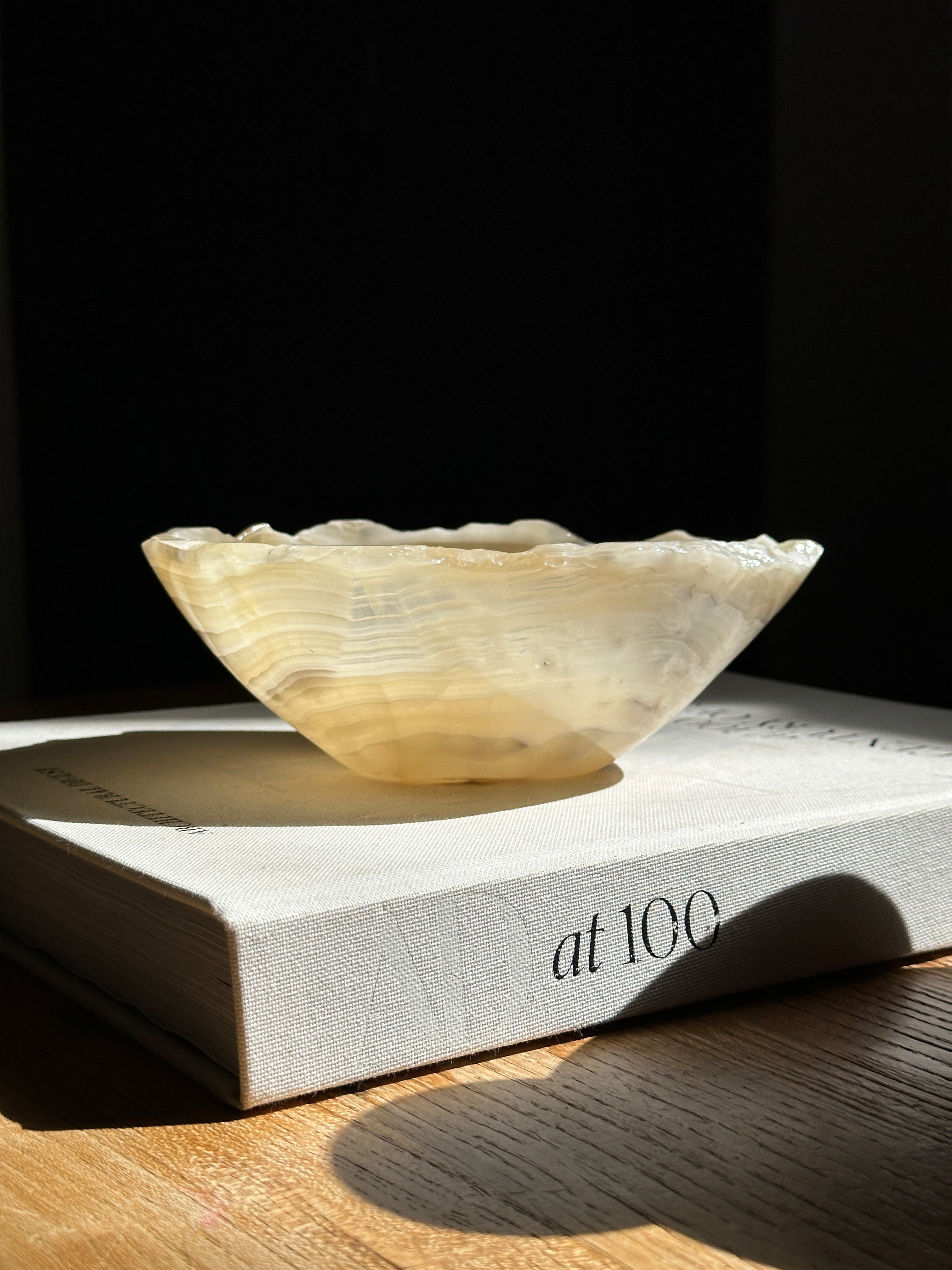 Amber Green Grey Onyx Bowl