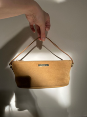 GUCCI | Tan Suede Pochette Boat Bag
