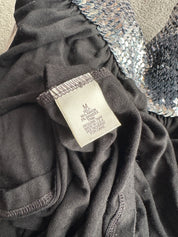 ARDEN B | Silver Sequin Tube Top | M