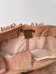 Arden B | Vintage Dusky Pink Suede Leather Cowgirl Flare Pants | 8