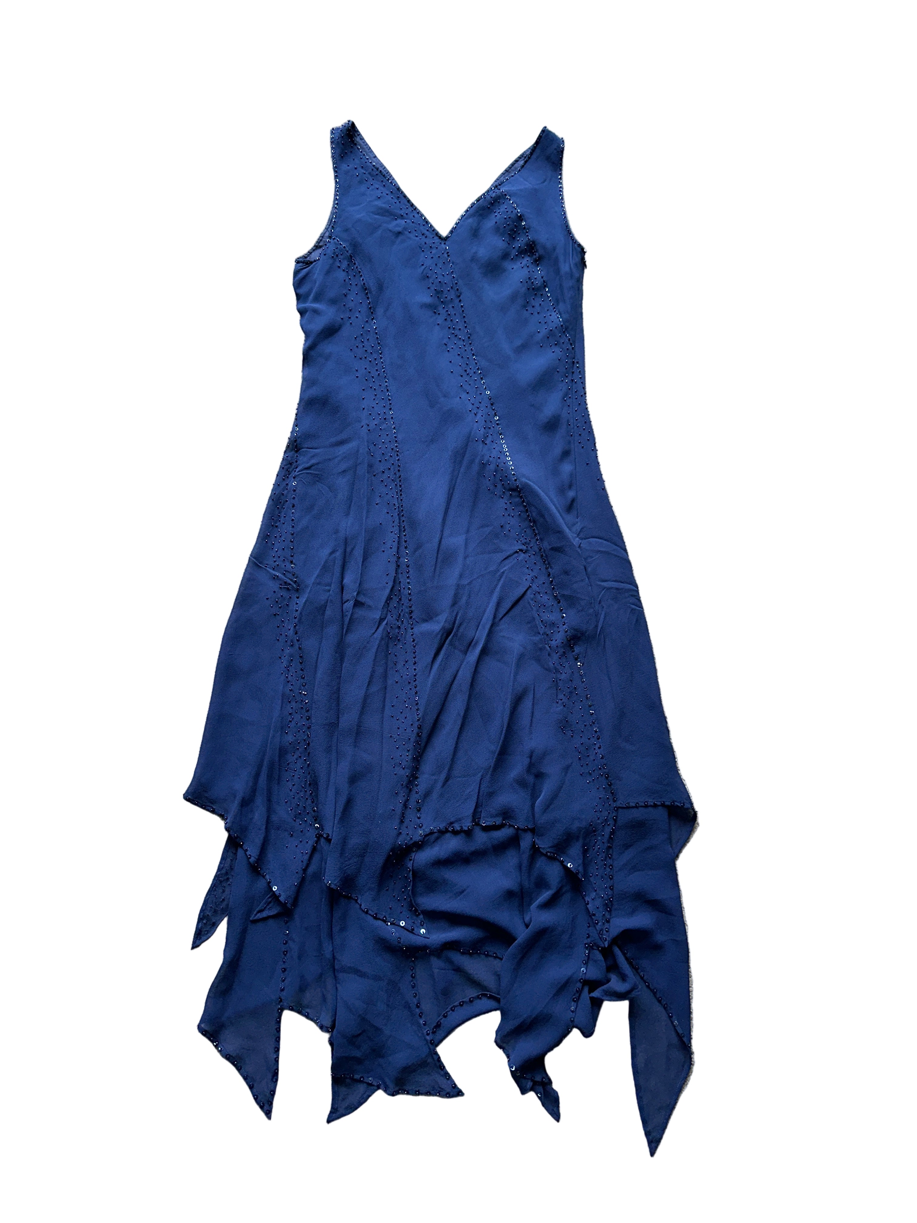 Vintage Blue Fairy Beaded Dress | 12