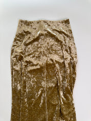 Gold Crush Velvet Skirt | 8