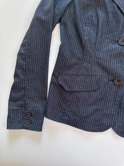 Glassons Y2K Stretch Pinstripe Denim Jacket | 14