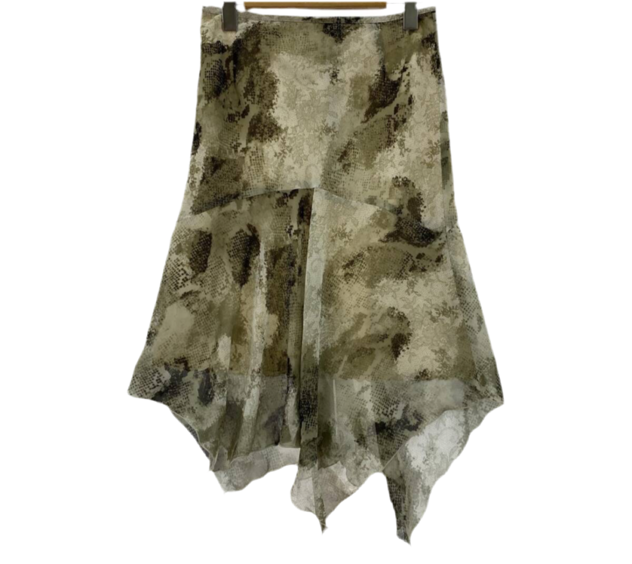 COUP DE CHANCE ASYMMETRICAL GREY PRINT SKIRT | 8