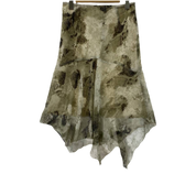 COUP DE CHANCE ASYMMETRICAL GREY PRINT SKIRT | 8