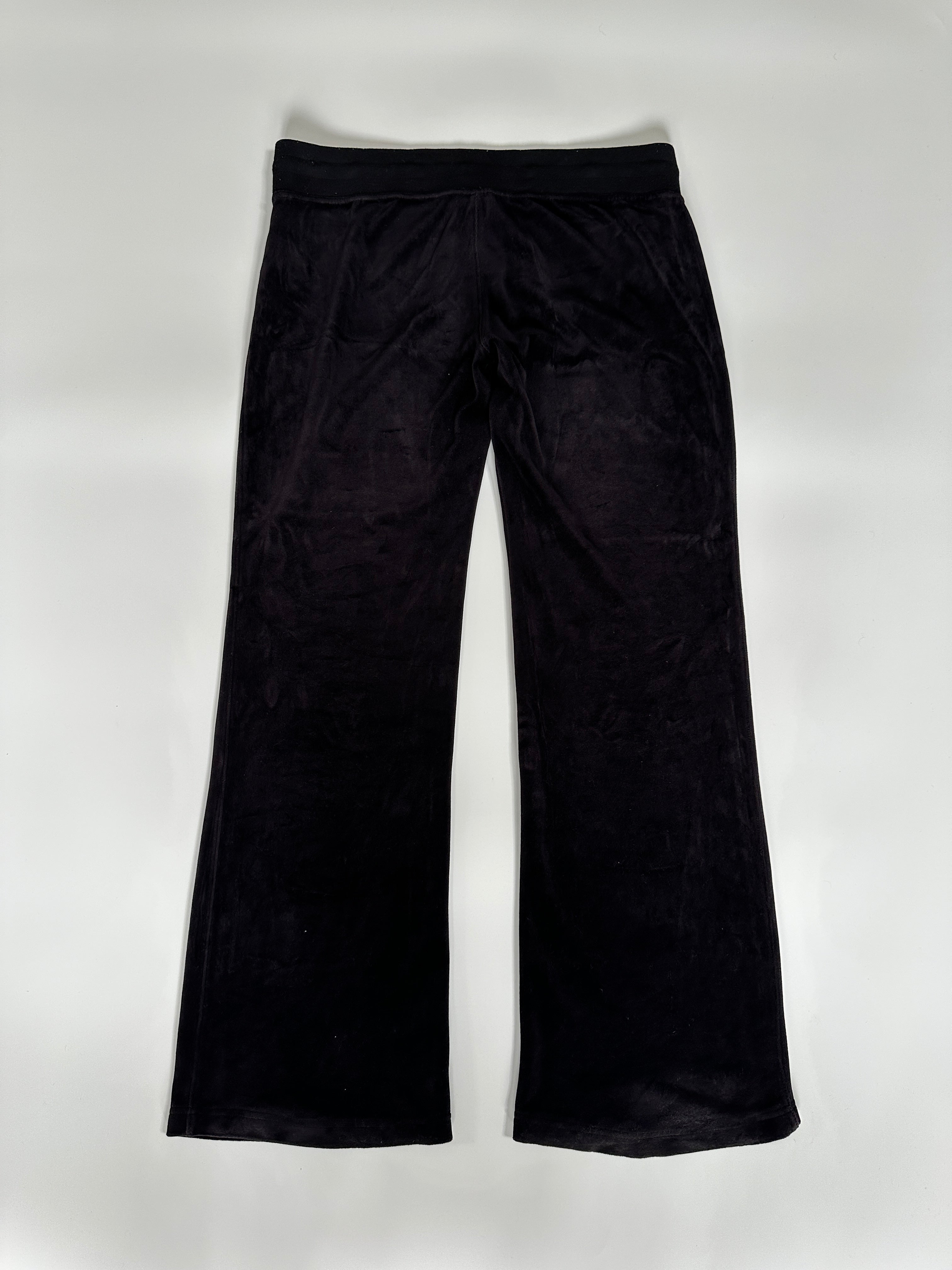 BEBE Black Velour Pant | M