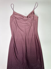 Little New York Cowl Neck Gradient Purple Dress | Vintage 00s | 10