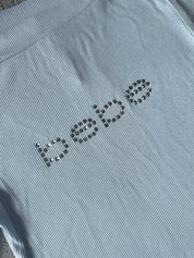 BEBE RARE | 3/4 Sleeve Baby Blue Top | M