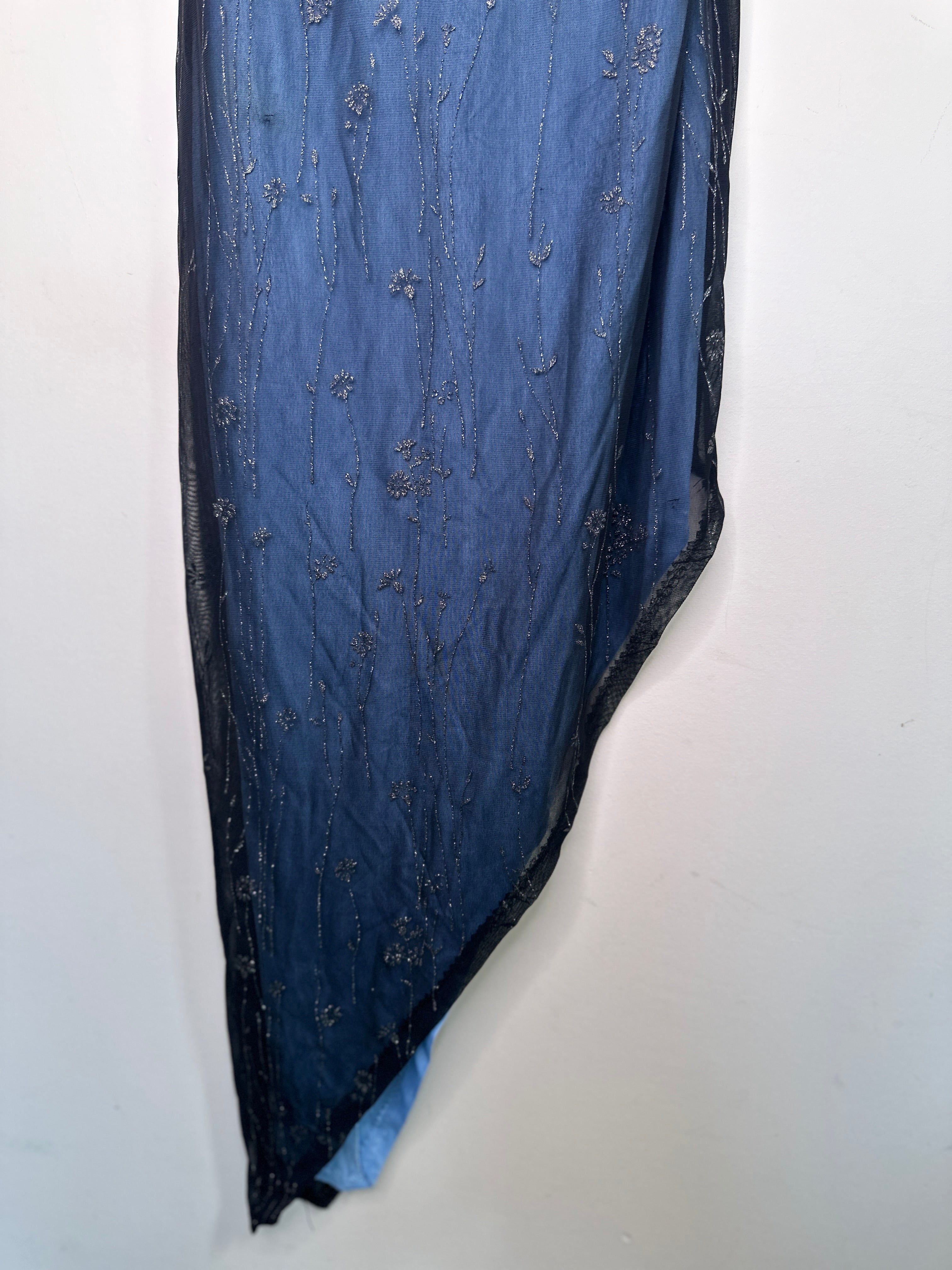 CHARLOTTE RUSSE| 90s Vinatge Asymmetrical Sheer Dress | 8