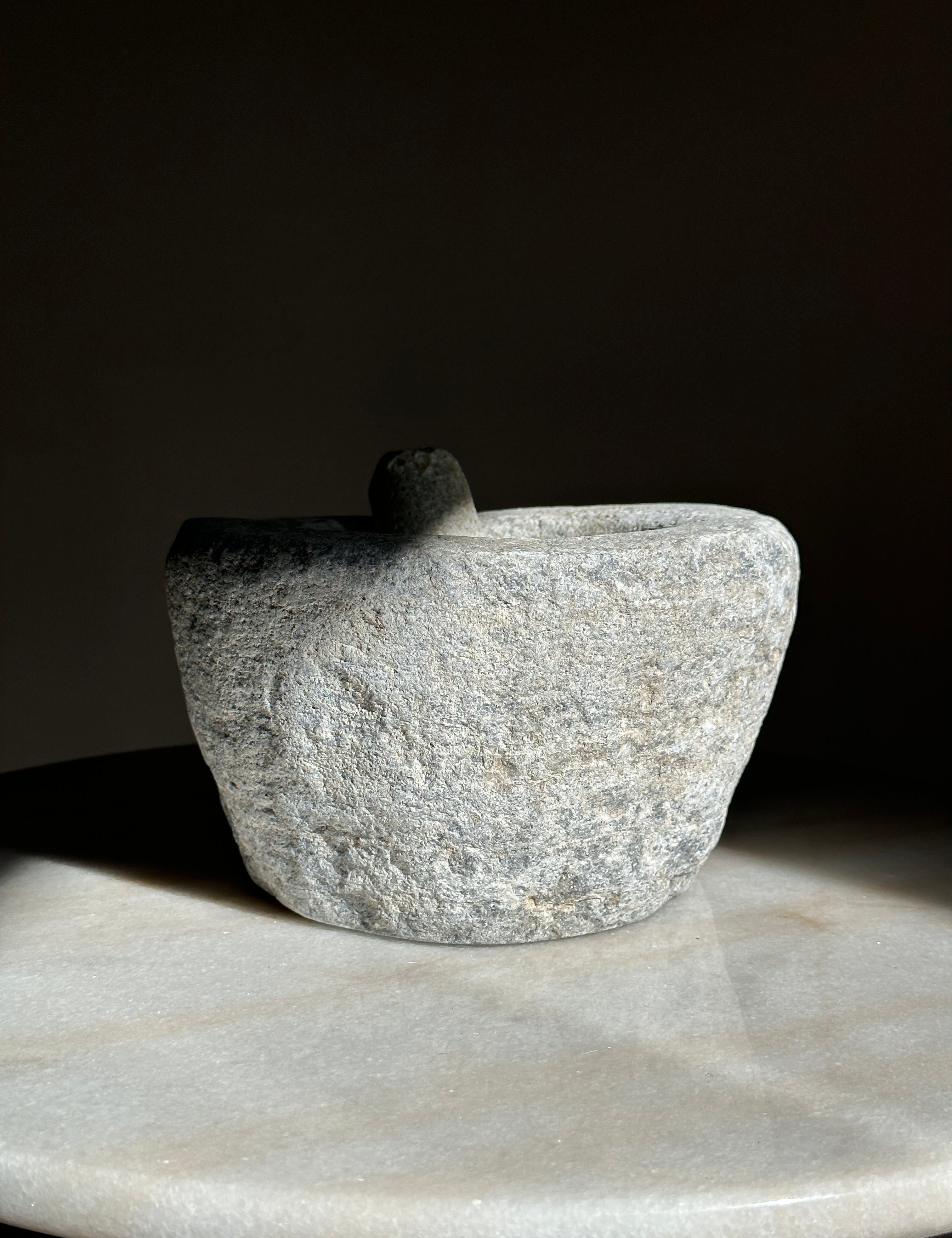 Ancient Stone Mortar & Pestle