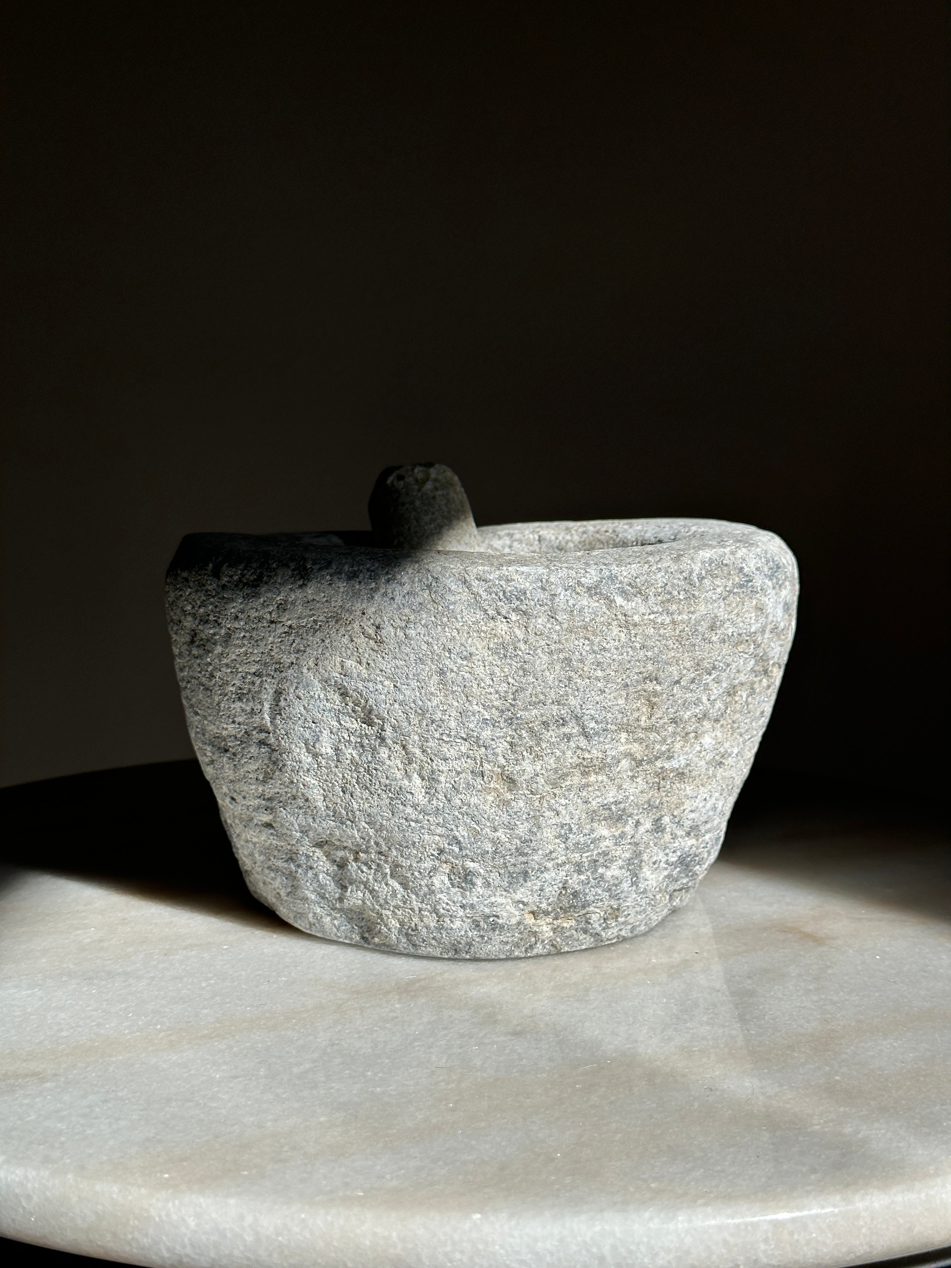 Ancient Stone Mortar & Pestle