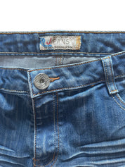 Y2K Jeans | 3/4 Rhinestone Hearts | 14