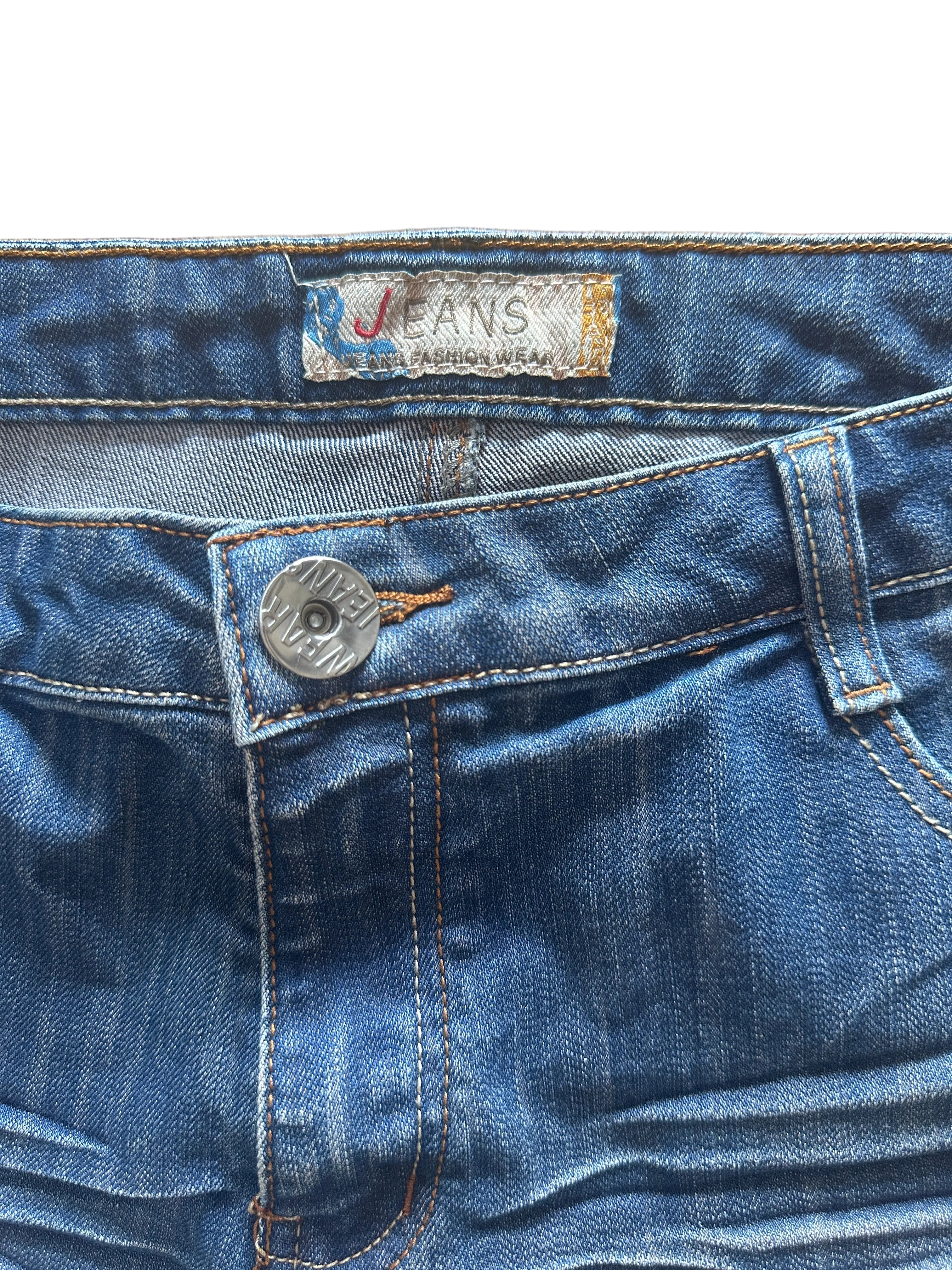 Y2K Jeans | 3/4 Rhinestone Hearts | 14