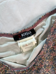 MORGAN DE TOI | MESH FLORAL SKIRT| 8-10