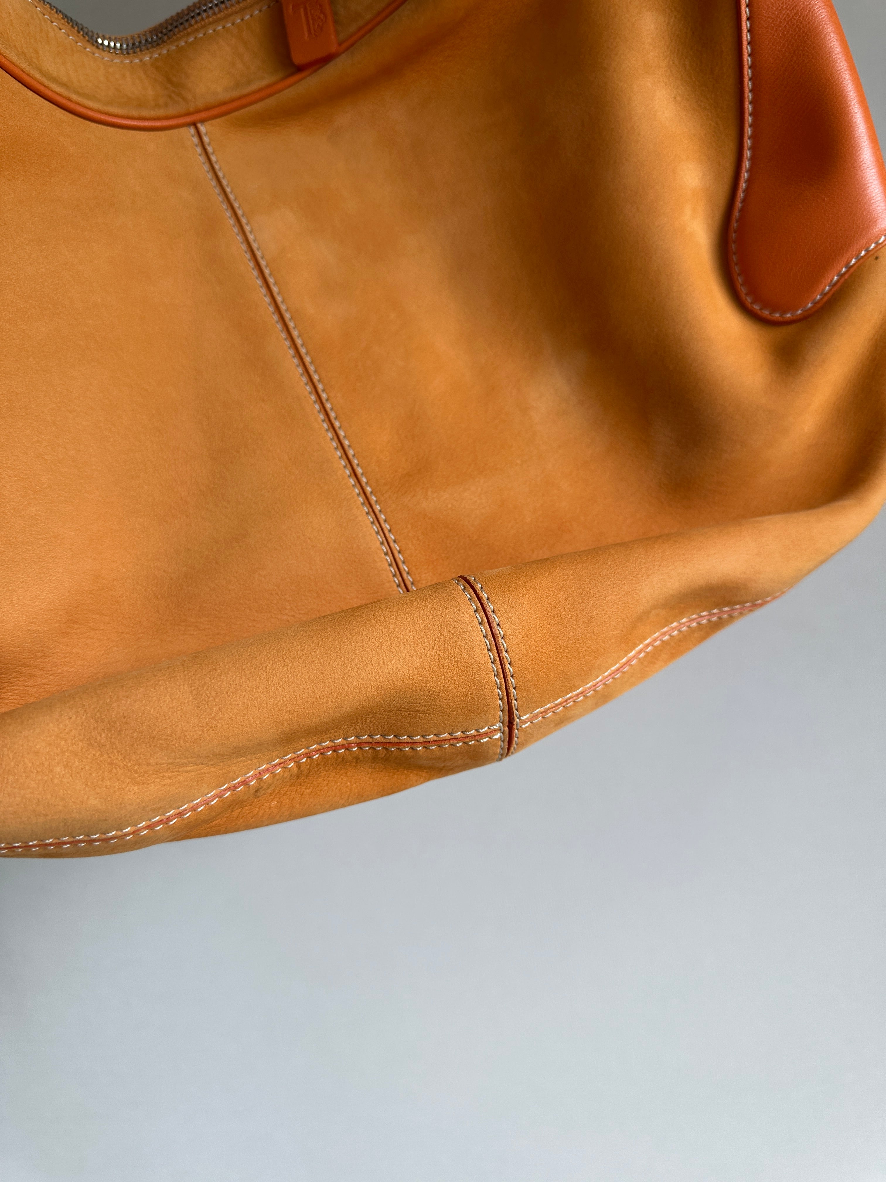 TODS | Orange Suede Hobo Bag 90s