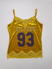 LHP New York by Lynn Hollyn | Y2K Yellow Velvet Lace Cami F