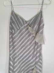 OZOC | Silver Stripe Dress | 8